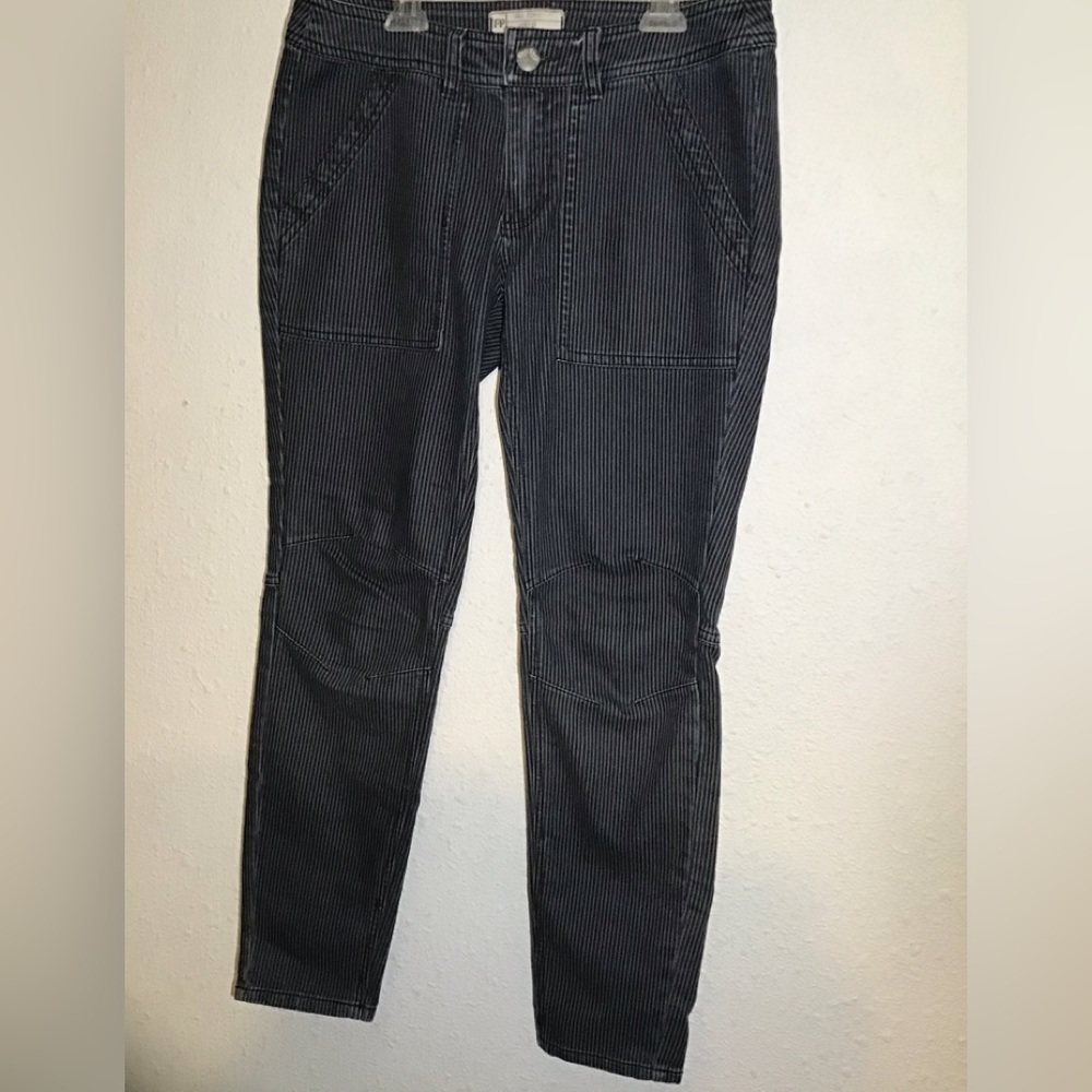 Free people railroad striped jeans size 27